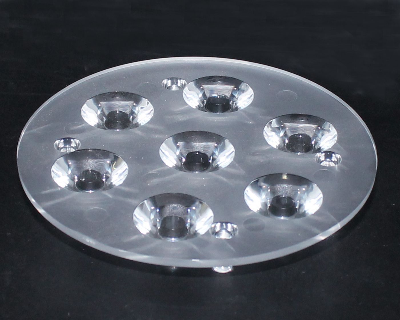 led透镜,大功率透镜,连体天花灯大透镜,XJ100-9合1带脚光面