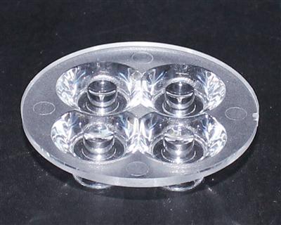 大功率led透镜,连体天花灯透镜.XJ-44-4合1光面